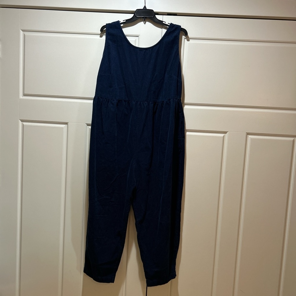 Lucy & Yak Navy Corduroy Jumpsuit
